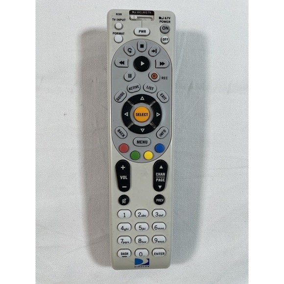 DirecTV Remote RC65 UNIVERSAL IR HD DVR No Test - Picture 1 of 3